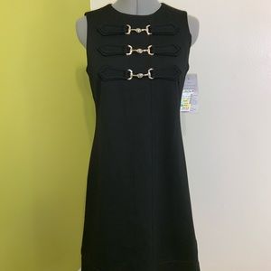 NWT Willow Glenn black dress w/silver details.